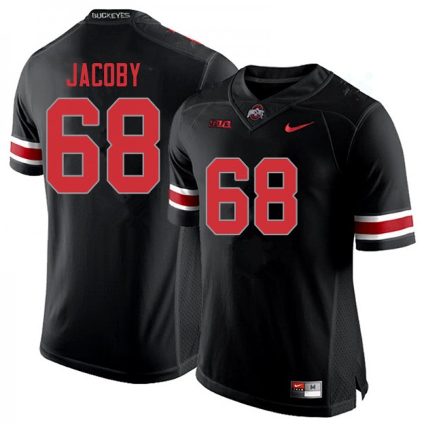 Ohio State Buckeyes #68 Ryan Jacoby Men Stitch Jersey Blackout OSU59263